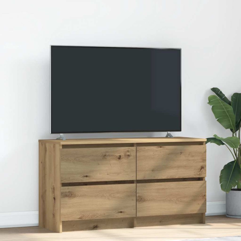 Mueble para TV madera de ingeniería roble artisan 100x35x54