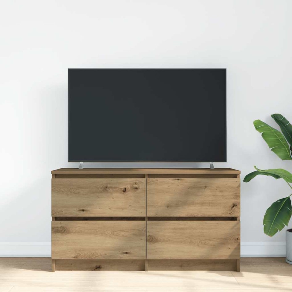 Mueble para TV madera de ingeniería roble artisan 100x35x54