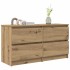 Mueble para TV madera de ingeniería roble artisan 100x35x54