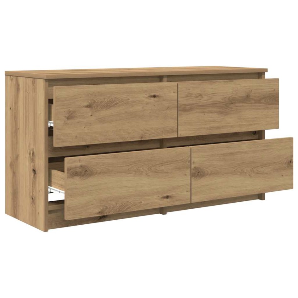 Mueble para TV madera de ingeniería roble artisan 100x35x54