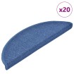 Alfombrilla escalera 20 uds azul 56x17x3 cm