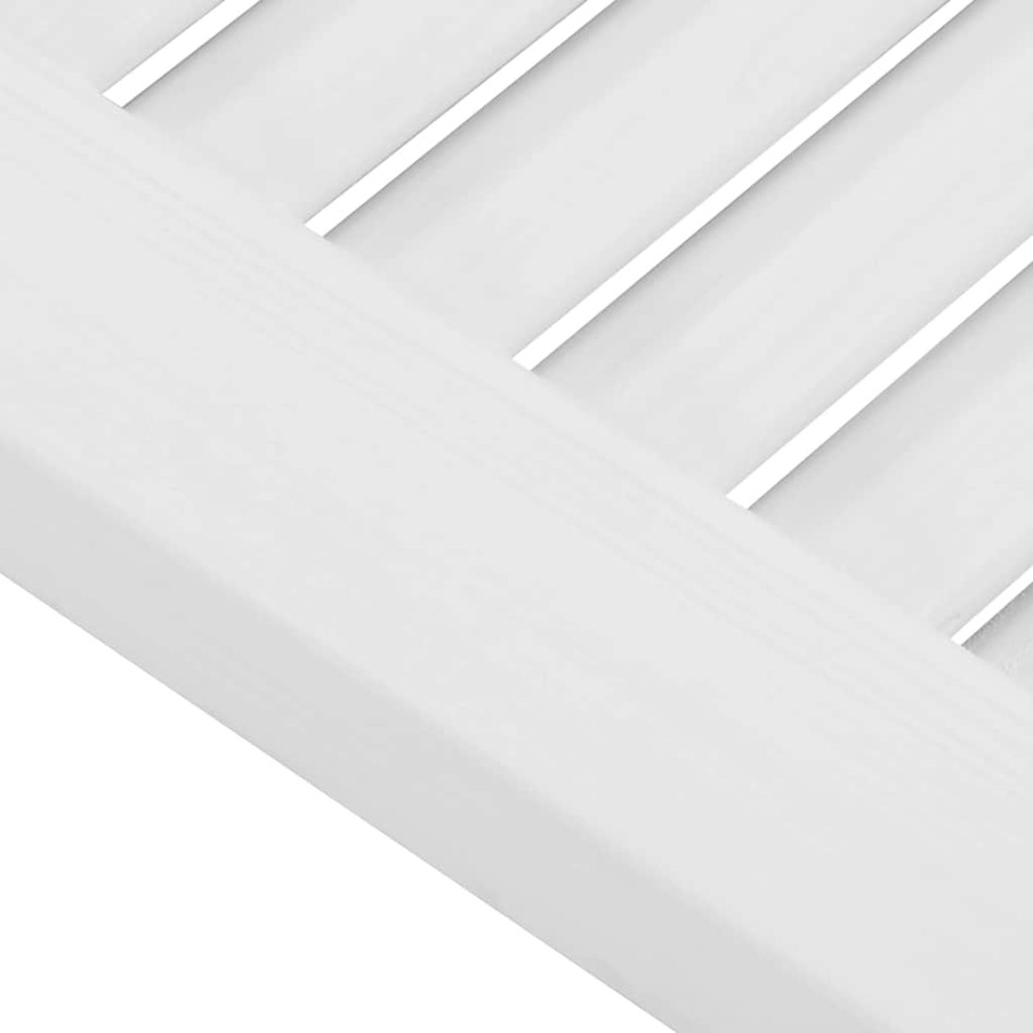 Puerta de armario de lamas 4 uds blanco 61,5x29,5