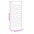 Puerta de armario de lamas 4 uds blanco 61,5x29,5