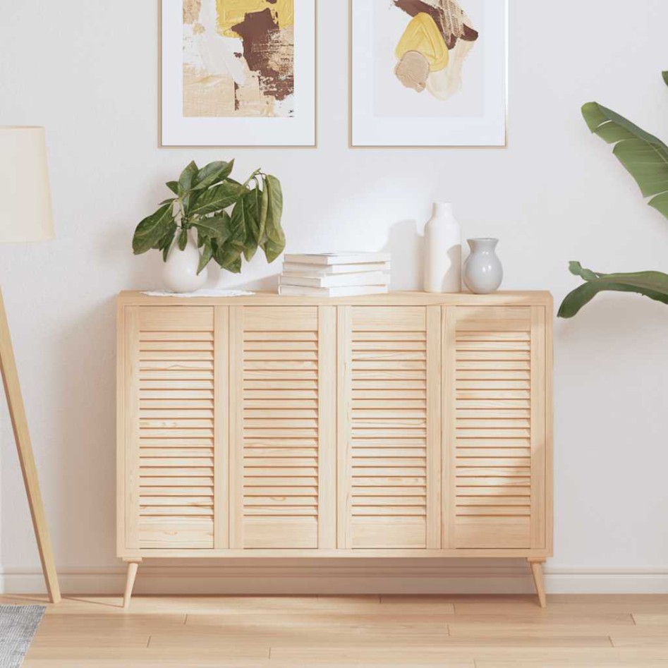 Puerta de armario de lamas 4 uds 69x29,5 cm madera de