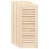 Puerta de armario de lamas 4 uds 69x29,5 cm madera de