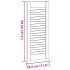 Puerta de armario de lamas 4 uds 69x29,5 cm madera de