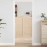 Puertas batientes diseño de lamas 2 par 100x80cm madera