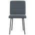 Sillas de comedor 2 unidades terciopelo gris