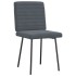 Sillas de comedor 2 unidades terciopelo gris