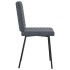 Sillas de comedor 2 unidades terciopelo gris
