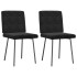 Sillas de comedor 2 unidades terciopelo