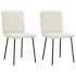 Sillas de comedor 2 unidades terciopelo