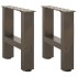 Patas de mesa de centro acero natural 2uds acero 40x(30-31)