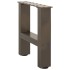 Patas de mesa de centro acero natural 2uds acero 40x(30-31)