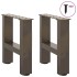 Patas de mesa de centro acero natural 2uds acero 40x(30-31)