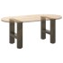 Patas de mesa de centro acero natural 2uds acero 40x(30-31)