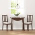 Sillas de comedor con cojines 2 uds madera maciza marrón