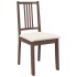 Sillas de comedor con cojines 2 uds madera maciza marrón