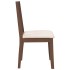 Sillas de comedor con cojines 2 uds madera maciza marrón