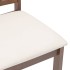 Sillas de comedor con cojines 2 uds madera maciza marrón