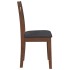 Sillas de comedor con cojines 2 uds madera maciza marrón