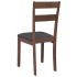 Sillas de comedor con cojines 2 uds madera maciza marrón