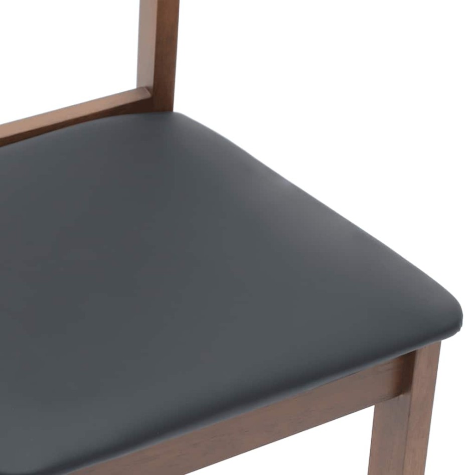 Sillas de comedor con cojines 2 uds madera maciza marrón