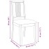 Sillas de comedor con cojines 2uds madera maciza natural