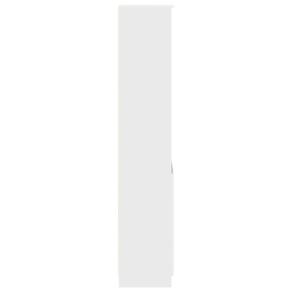 Aparador alto blanco 37,5x35x180 cm madera de