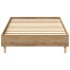 Estructura de cama sin colchón roble artesanal 90x190 cm