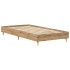 Estructura de cama sin colchón roble artesanal 90x190 cm