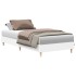 Estructura de cama sin colchón madera blanca 90x190