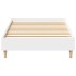 Estructura de cama sin colchón madera blanca 90x190