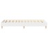 Estructura de cama sin colchón madera blanca 90x190