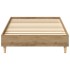 Estructura de cama sin colchón roble artesanal 75x190 cm
