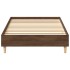 Estructura de cama sin colchón madera marrón roble 75x190