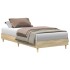 Estructura de cama sin colchón madera roble Sonoma 90x190