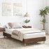 Estructura de cama sin colchón madera marrón roble 90x190