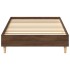 Estructura de cama sin colchón madera marrón roble 90x190
