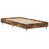 Estructura de cama sin colchón madera roble ahumado 90x200