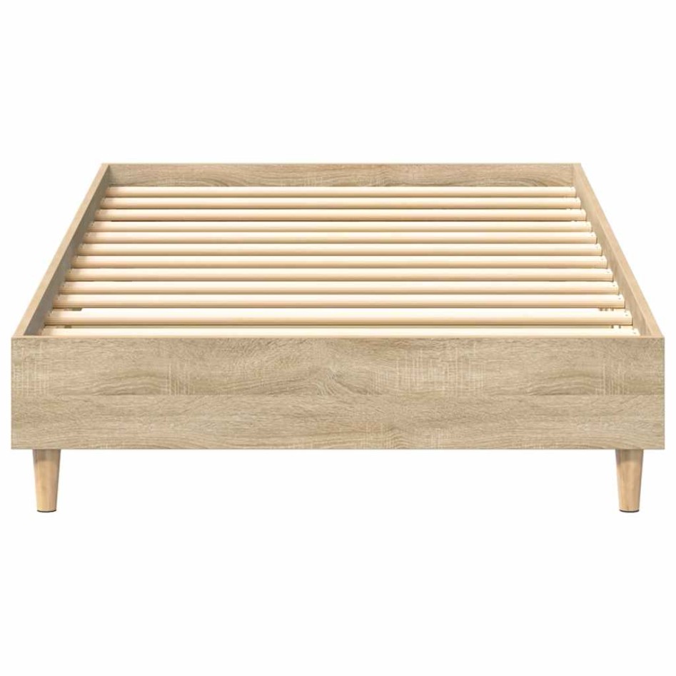 Estructura de cama sin colchón madera roble Sonoma 90x200