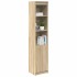 Aparador alto roble Sonoma 37,5x35x180 cm madera de