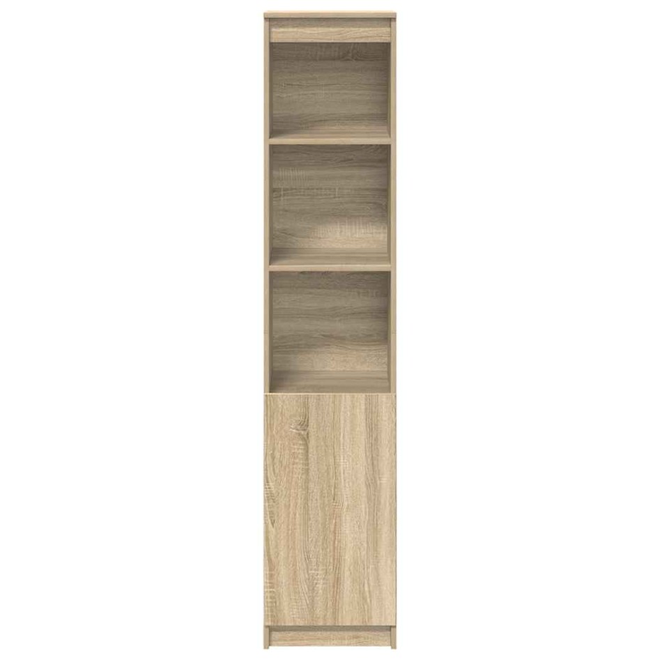Aparador alto roble Sonoma 37,5x35x180 cm madera de
