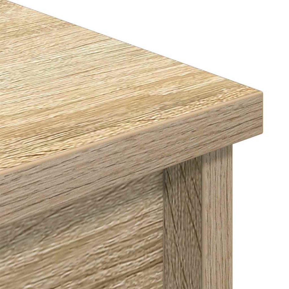 Aparador alto roble Sonoma 37,5x35x180 cm madera de