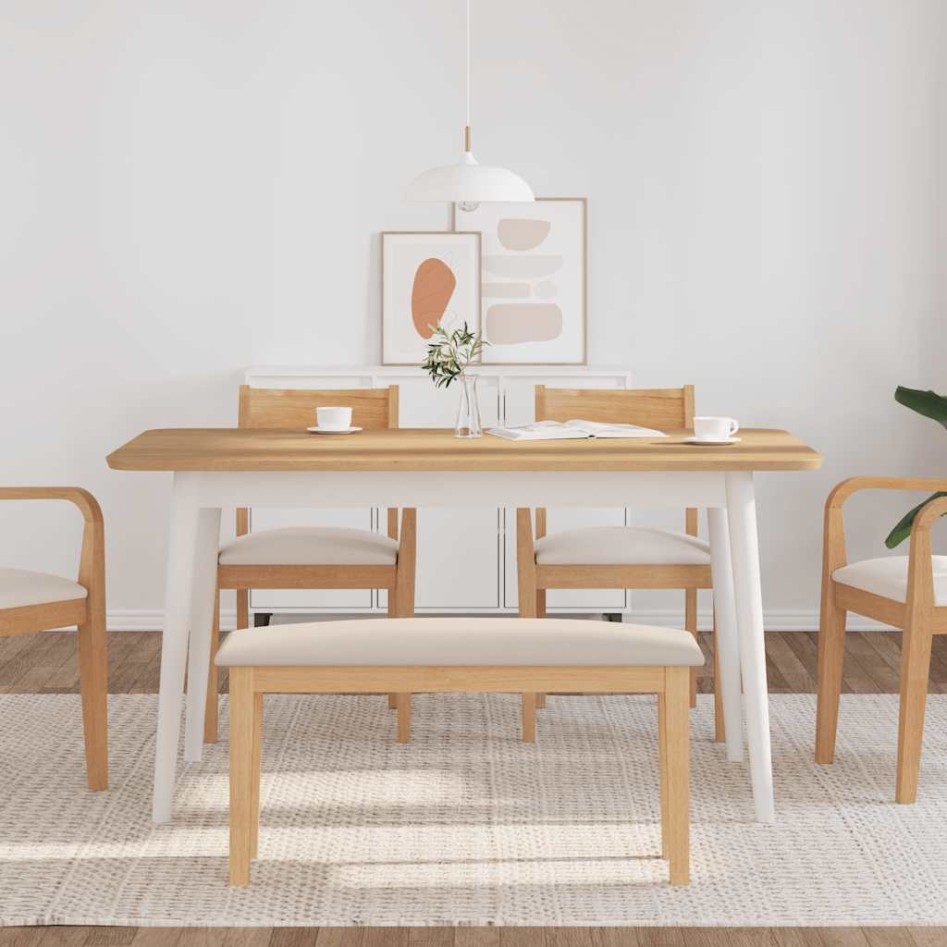 Banco 90 cm Madera Maciza