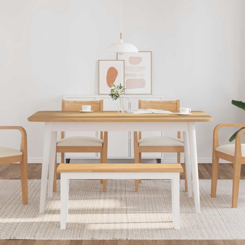 Banco 90 cm Madera Maciza