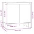 Armario de baño madera de ingeniería blanco 58x33x60