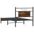 Estructura cama sin colchón madera roble ahumado 75x190