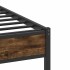 Estructura cama sin colchón madera roble ahumado 75x190