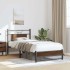 Estructura de cama sin colchón madera marrón roble 75x190